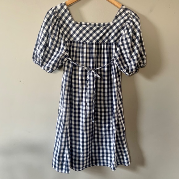 Mossimo supply co. Gingham plaid dress with Puff Sleeves - Picture 2 of 3